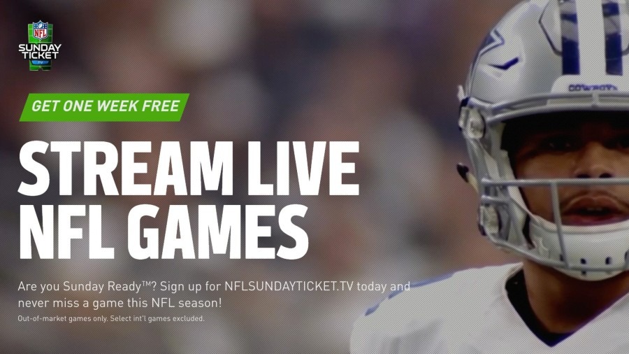 NFL Sunday Ticket Stream Live NFL Games For Free Banner