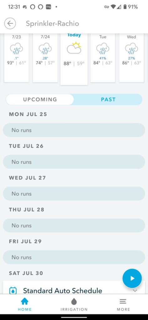 Rachio Smart Sprinkler Schedule | StreamWise Solutions