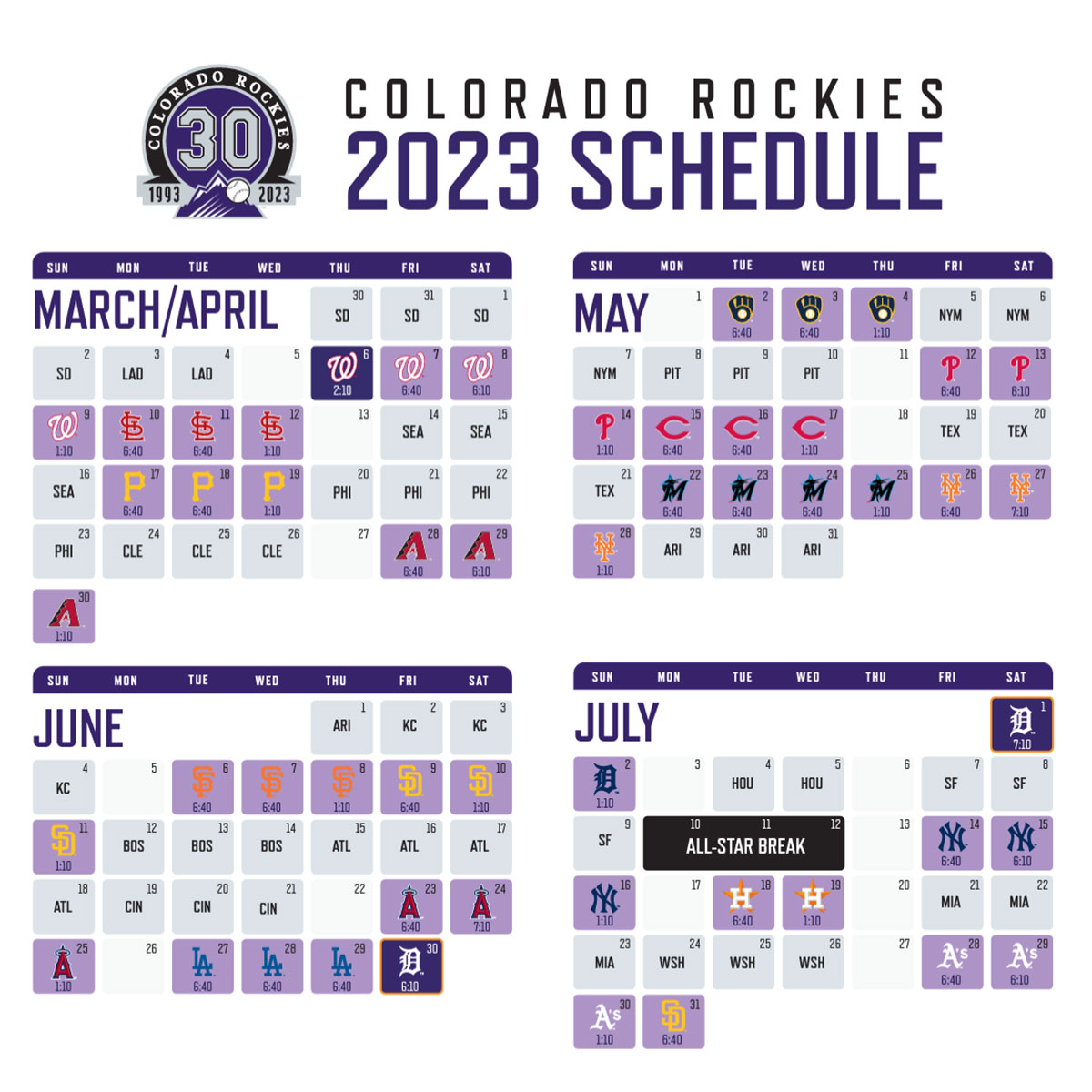 Watch Colorado Rockies in 2023 - WYNTK