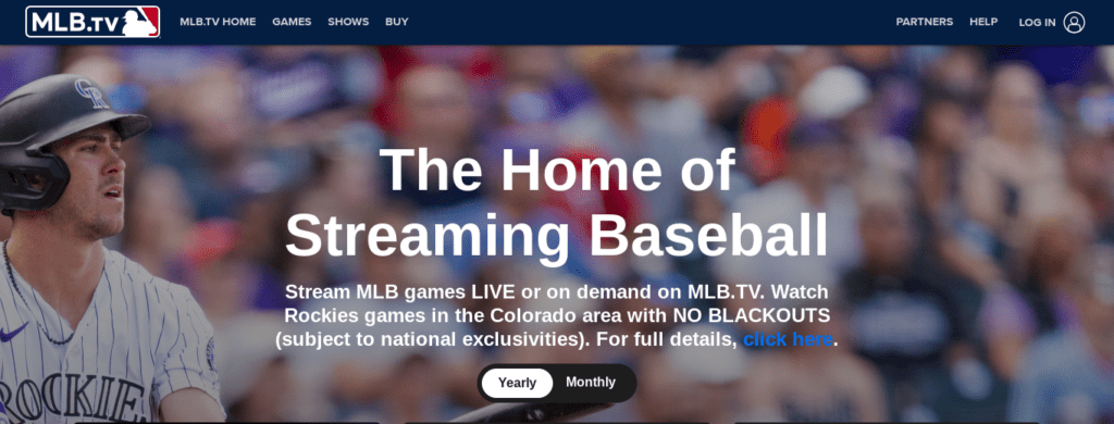 Rockies on MLB.TV