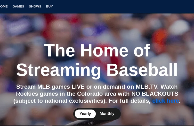 Rockies on MLB.TV