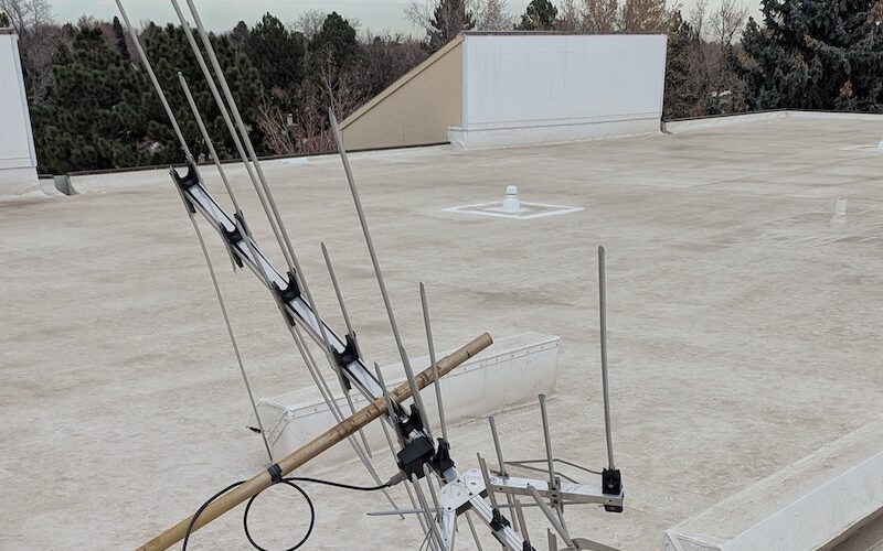 old antenna down