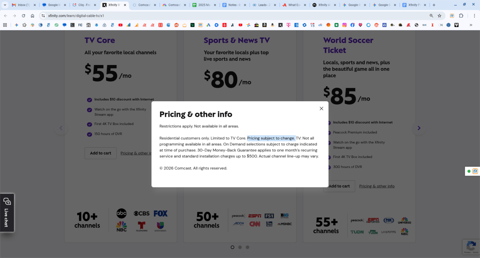 Streamwise Face Xfinity All In TV Plans - StreamWise Solutions