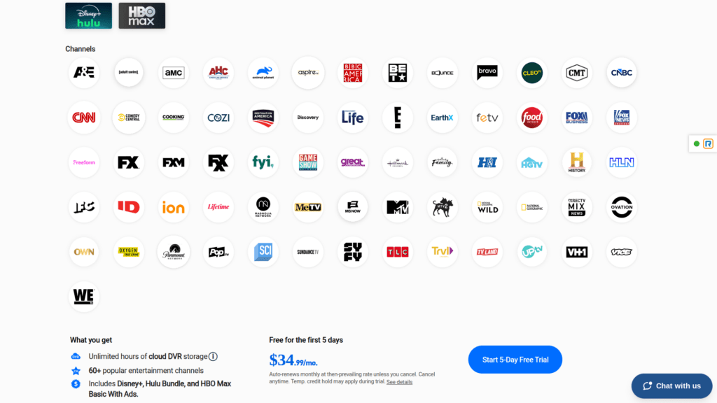 DirecTV Stream Entertainment genre pack review